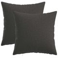 vidaXL Poťah na podložku 2 pcs HEERLEN Tmavosivá 35 x 35 cm