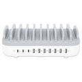 MANHATTAN Nabíjacia stanica, 10-port, 120W, biela