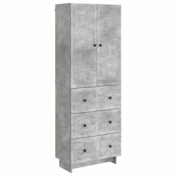 vidaXL Sada skríň 2 pcs Betónovo sivá 66 x 34,5 x 90 cm