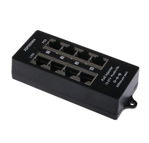 MHPower POE-PAN4-ENC 4-portový pasívny PoE panel s krytom
