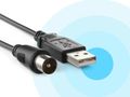 One For All SV9428 FLAT BLACK zosilnená interiérová anténa HDTV (DVB-T2), USB, 5G, čierna