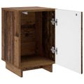 vidaXL Nočný stolík 2 pcs Staré drevo 33,5 x 34,5 x 50 cm