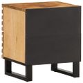 vidaXL Nočný stolík 40x34x46 cm surové masívne mango