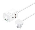 REMAX GAN POWER STRIP 65W RP-U157 2xUSB+2xUSB-C 1.5M WHITE