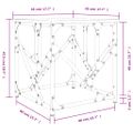 vidaXL Konferenčný stolík dub sonoma 45x45x47,5 cm kompozitné drevo