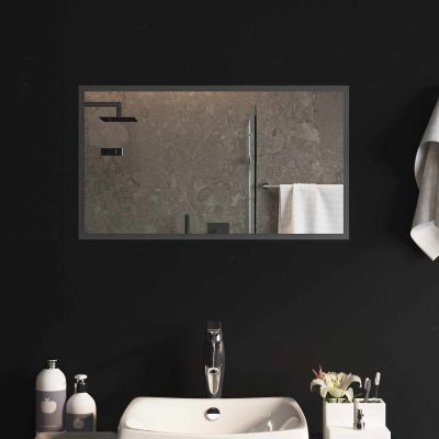 vidaXL Zrkadlo do kúpeľne s LED Priehľadná 70 x 40 cm tvrdené sklo