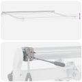 vidaXL Automaticky zaťahovacia markíza s LED burgundská 400x300 cm