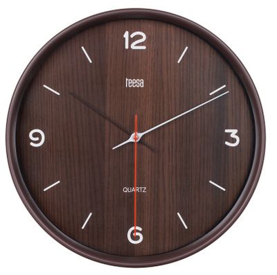 Nástenné hodiny TEESA TSA0048DB 30cm, imitácia tmavé drevo