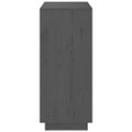 vidaXL Komoda sivá 70x34x80 cm borovicový masív