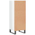 vidaXL Komoda lesklá biela 34,5x32,5x90 cm kompozitné drevo