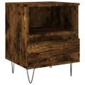 vidaXL Nočný stolík dymový dub 40x35x50 cm kompozitné drevo