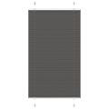 vidaXL plisovaná roleta čierna 75x100 cm Šírka látky 74,4 cm