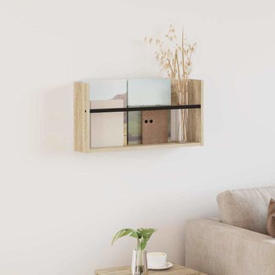 vidaXL Regál na časopisy Sonoma dub 60 x 12 x 30 cm Kompozitné drevo
