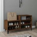 vidaXL Botník hnedý dub 102x36x60 cm spracované drevo