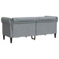 vidaXL Pohovka Svetlosivá 182,5 x 74,5 x 74,5 cm Polyester