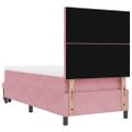 vidaXL Posteľ s pružinovým rámom Ružová 200 x 90 cm Zamat