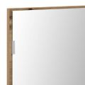 vidaXL Zrkadlo dub artisan 80 x 37 cm Sklo a inžinierske drevo