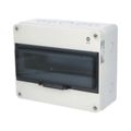 Rozvádzač FlatBOX 5913 IP65, 13mod., na omietku, priehľadné dvierka, 220x270x121mm