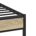 vidaXL Posteľný rám bez matraca dub sonoma 75x190 cm kompozitné drevo