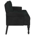vidaXL Lavica s operadlom čierna 119,5x64,5x75 cm zamatová