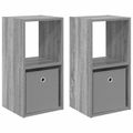 vidaXL Nočný stolík 2 ks Sivý Sonoma 30,5 x 27 x 59,5 cm