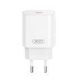 XO wall charger CE25 PD 25W 1x USB-C white + cable USB-C - Lightning