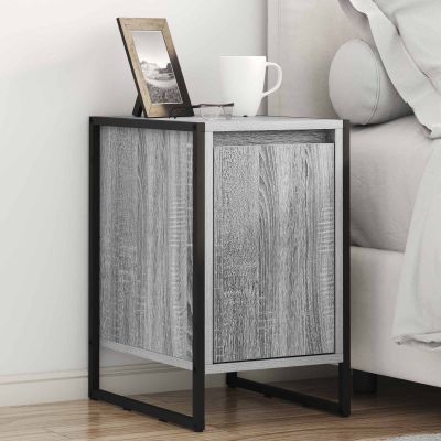 vidaXL Nočný stolík 2 pcs Sivý Sonoma 39,5 x 30 x 50 cm