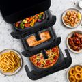TESLA AirCook TrioZone Q636 XXL - multifunkčná trojzónová digitálna horúcovzdušná fritéza