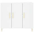 vidaXL Komoda biela 90x34x80 cm kompozitné drevo