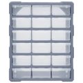 vidaXL Organizér s 18 strednými zásuvkami 38x16x47 cm