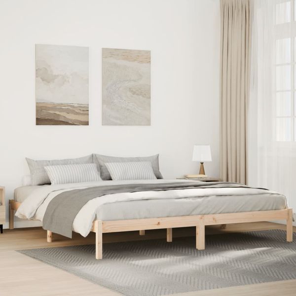 vidaXL Extra dlhá posteľ bez matraca 200x210 cm masívna borovica