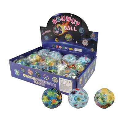 Loptička skákacia dinosaurus mix 7 cm