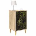vidaXL Nočný stolík ELBURG 2 ks Dub sonoma 36 x 33 x 60 cm