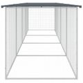 vidaXL Klietka pre kurčatá strecha antracitová 403x98x90 cm poz. oceľ