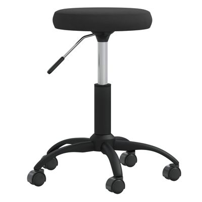 vidaXL Jedálenská stolička čierna zamat
