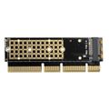 AXAGON PCEM2-1U, PCIe x16/x8/x4 - M.2 NVMe M-key slot adaptér, 1U Radic, PCIe x16/x8/x4, pro 1x M.2 SSD, NVMe M-Key, 1U