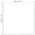 vidaXL Stanový koberec antracitovo-biely 400x400 cm HDPE