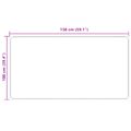 vidaXL Behúň MARSA Krémová 100 x 150 cm Polyester a PVC