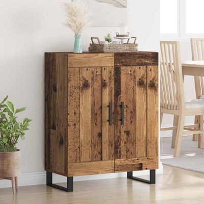 vidaXL Servírovacia skriňa Staré drevo 69,5 x 34 x 90 cm