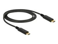 USB kábel - USB-C (M) do USB-C (M) - USB 3.1 Gen 2 - 3 A - 1 m - čierna