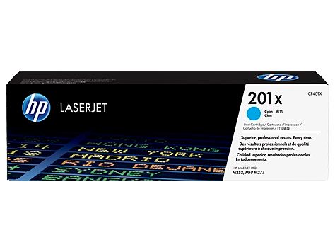 HP 201X tlačová kazeta azúrová veľká, CF401X