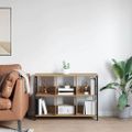 vidaXL Regál na knihy 6 úrovní 102 x 32 x 72,5 cm Kompozitné drevo