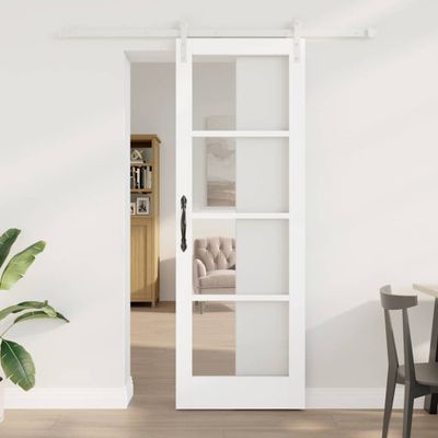 vidaXL Posuvné dvere ORKDAL Biela 73,5 x 211 cm