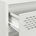 vidaXL Komoda biela 68x39x58,5 cm oceľ valcovaná za studena