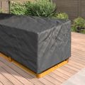 vidaXL Obal na nábytok 355 x 275 x 80 cm 420D Oxford tkanina Tvar L