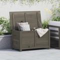 vidaXL Vonkajší box na vankúše antracitový 100x50x56 cm jedľový masív