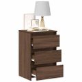 vidaXL Nočné stolíky 2 ks hnedý dub 40x35x62,5 cm spracované drevo