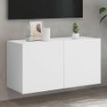 vidaXL TV skrinka nástenná biela 80x30x41 cm