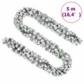 vidaXL Vianočná girlanda, zasnežená, zelená 5 m, PVC