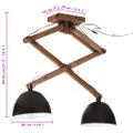 vidaXL Závesná lampa 25 W čierna 29x18x85 cm E27